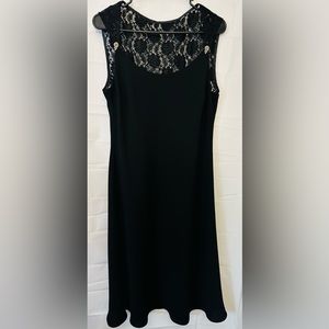 Jones Wear Black Lace Dress with Rhinestones, Size 14, Never worn.
